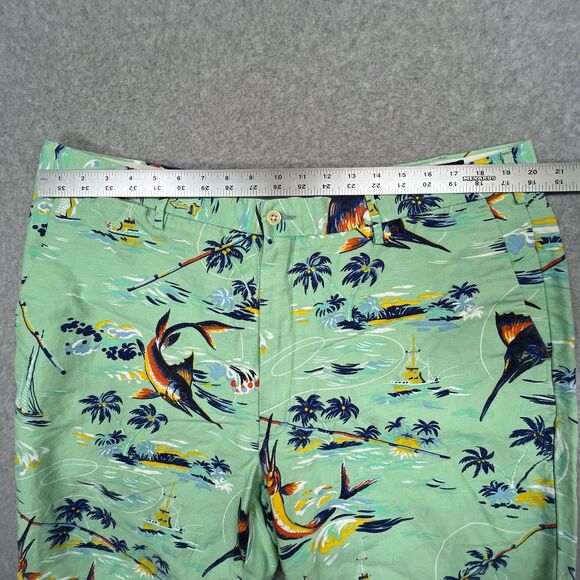 Polo Ralph Lauren Hawaiian Shorts Mens 42T L Marlin Linen Sail Boat Classic Fit - Picture 3 of 11